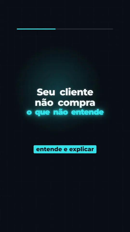 Abertura do vídeo do Izynet Explica: a frase Seu cliente não compra o que não entende, sobre fundo escuro.