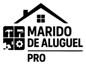 Logo do Marido de Aluguel Pro, todo em preto: casa com ferramentas e o nome em letras retas.
